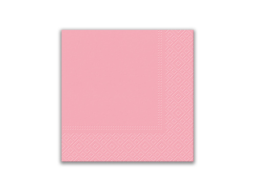 Zestaw kubeczki + serwetki + talerzyki papierowe różowe - 44 szt.