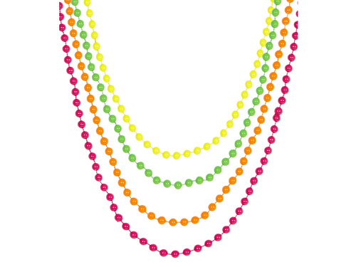 Zestaw naszyjników w stylu lat 80'tych - 4 szt.