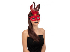 Maska karnawałowa czerwona