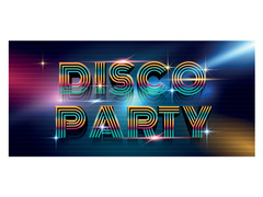 Plakat Disco Party - 70x33 cm