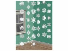 Dekoracja wisząca Śnieżki - 6 szt.