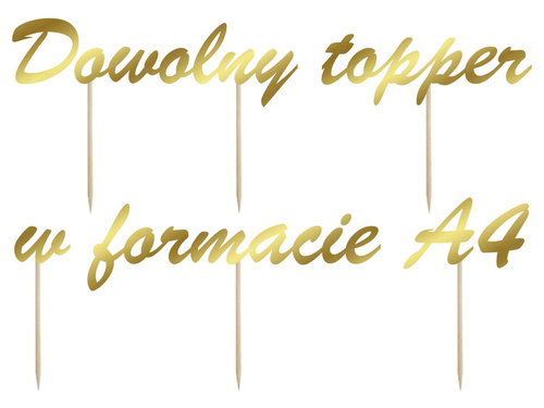 Topper na tort z indywidualnym wzorem - A4