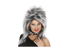 Peruka rockowej gwiazdy siwa