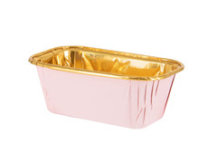 Foremki na mini placuszki różowo-złote - 11 x 4 cm - 10 szt.