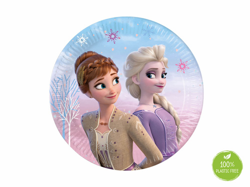 Talerzyki papierowe Frozen 2 Kraina Lodu Wind Spirit - 20 cm - 8 szt.