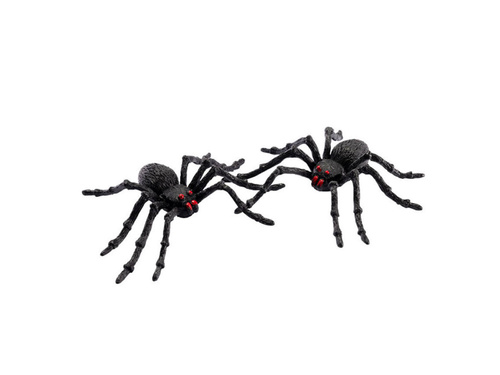 Dekoracja Pająki na Halloween - 13 cm - 2 szt.