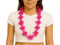 Naszyjnik hawajski ciemnoróżowy - 100 cm - 1 szt.