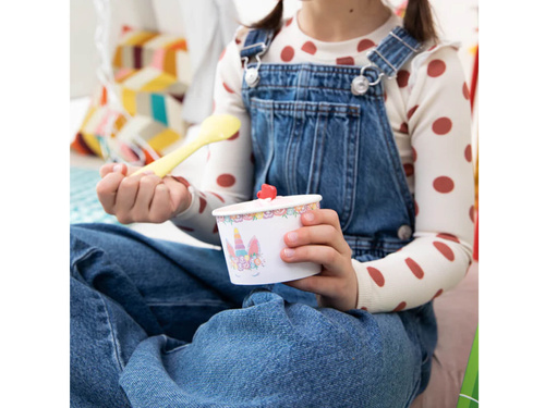 Kubeczki do lodów Jednorożec - 150 ml - 6 szt.