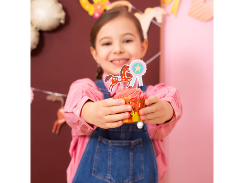 Pikery na tort Koniki - 11 cm - 9 szt.