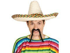 Sombrero meksykańskie słomkowe - 50 cm - 1 szt.