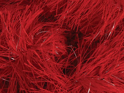 Boa z piór - czerwone - 180 cm