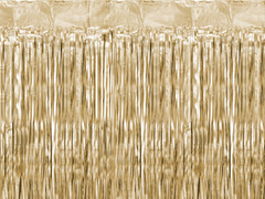 Kurtyna - zasłona na drzwi złota metaliczna - 200 cm x 100 cm