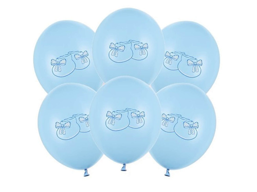 Balony lateksowe Buciki błękitne - 30 cm - 5 szt.
