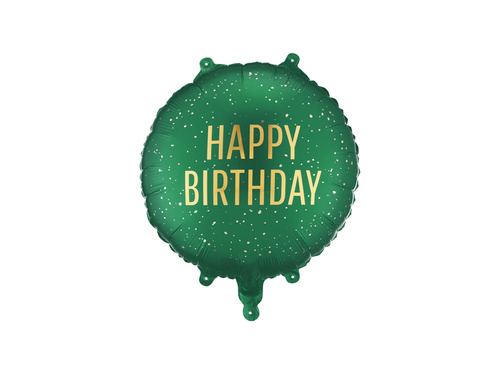 Balon foliowy Happy Birthday - 45 cm - 1 szt.