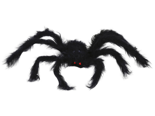 Dekoracja włochaty pająk - 50 cm - 1 szt.