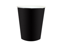 Kubeczki papierowe czarne - 250 ml - 6 szt.