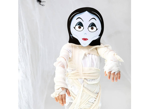 Maski papierowe Monsters na Halloween - 6 szt.