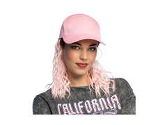 Czapka Casey z peruką różową