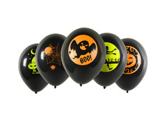 Balony lateksowe na Halloween - 28 cm - 5 szt.