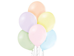 Balony lateksowe pastelowe mix kolorów - duże  - 50 szt.