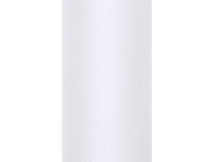 Tiul gładki biały - 30 cm x 9 metrów - 1 szt.