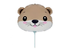 Balon foliowy do patyka Wydra - 36 cm - 1 szt.