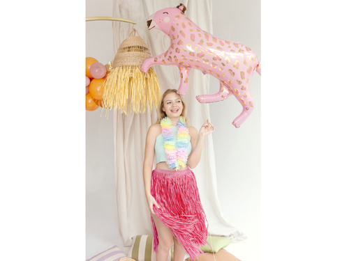 Spódniczka hawajska długa różowa - 77 cm - 1 szt.