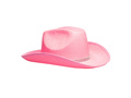 Kapelusz kowbojski z cyrkoniami różowy - 1 szt.