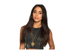 Metalowy naszyjnik Dollar z kamieniami