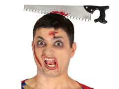 Piła w głowie na Halloween - 36 cm - 1 szt.