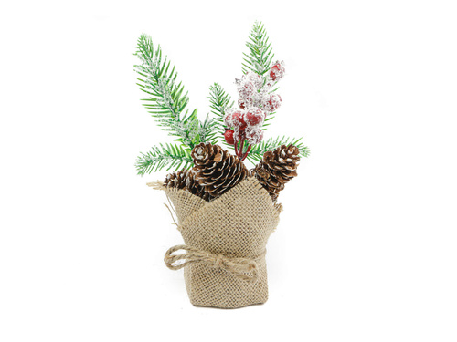 Stroik świąteczny w jucie - 1 szt.