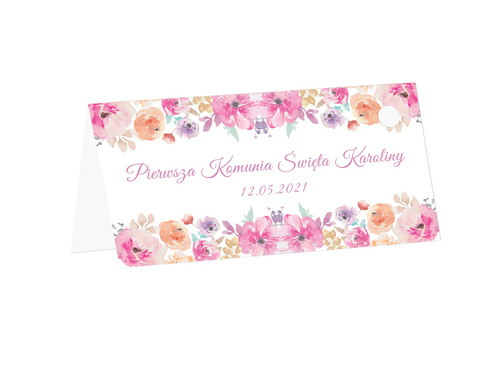 Aniołki gipsowe z podziękowaniem personalizowanym - 6 szt.