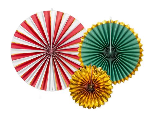 Rozetki wiszące na Boże Narodzenie - 3 szt.