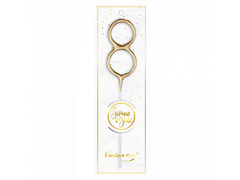 Zimne ognie cyferka 8 złota - 1 szt.