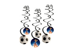 Dekoracja wisząca Piłka Nożna - 6 szt.