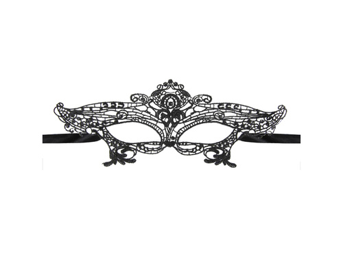 Maska Motyl koronkowa czarna - 1 szt.