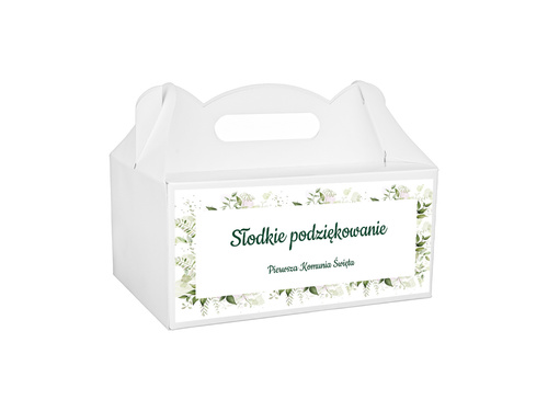 Pudełka na ciasto komunijne - 6 szt.