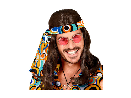 Opaska na głowę hipisowa Groovy Bubbles lata 70