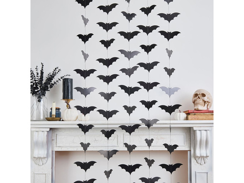 Dekoracja wisząca - papierowe Nietoperze - 20 m