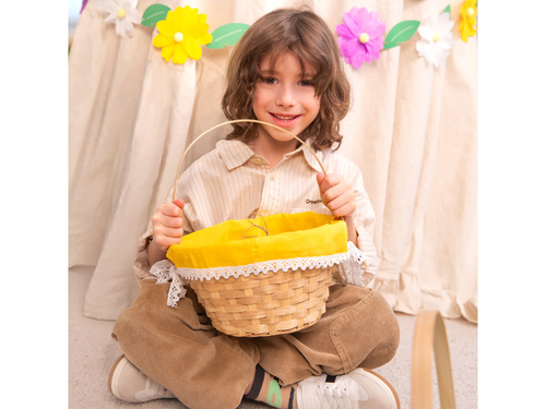 Koszyk wielkanocny Żółty - 1 szt.