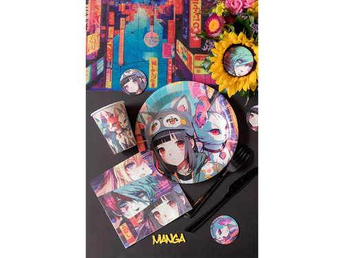 Kubeczki papierowe Manga - 270 ml - 10 szt.