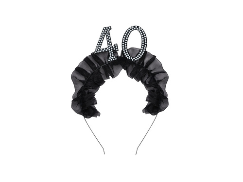 Opaska czterdziestka z falbanką - 1 szt.