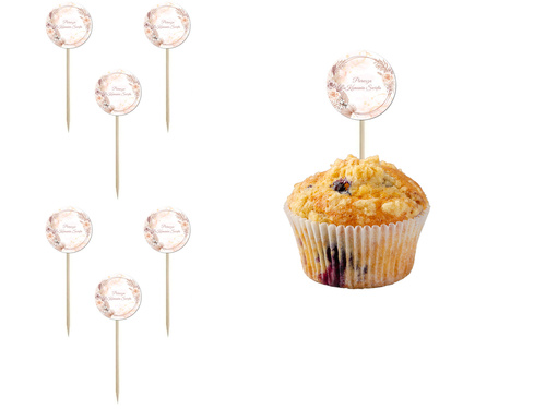 Pikery na I Komunię Świętą - 7 cm - 6 szt.