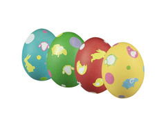 Zestaw do tworzenia kolorowych pisanek z naklejkami - 1 kpl.