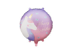 Balon foliowy Jednorożec - 35x35 cm - 1 szt.