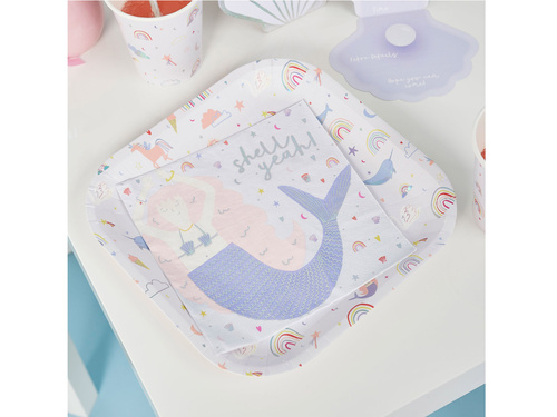 Serwetki urodzinowe Syrenka - 33 cm x33 cm - 16 szt.