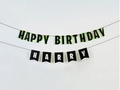 Baner urodzinowy personalizowany Happy Birthday - 200 cm - 1 szt.