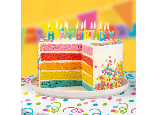 Świeczki pikery Happy Birthday - 13 szt.
