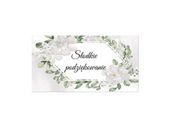 Naklejki na pudełka na ciasto z kwiatami - 30 szt.