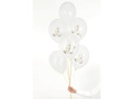 Balony lateksowe przezroczyste z gołębiem - 30 cm - 6 szt.